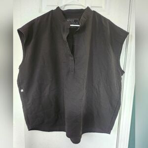 Figs Scrub Top Rafaela in Black - Size XXL